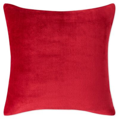 Nautica&reg; Ultra Soft Plush European Pillow Sham in Red