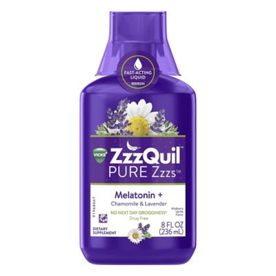 Vicks&reg; ZzzQuil&trade; PURE Zzzs&trade; 8 fl. oz. Melatonin, Chamomile and Lavender Sleep-Aid