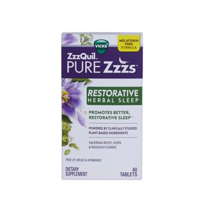 Vicks&reg; ZzzQuil&trade; PUREZzzs&trade; Restorative Herbal Sleep Tablets 40-Count