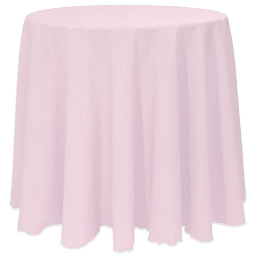 Alternate image 1 for Basic Round Tablecloth in Ice Pink