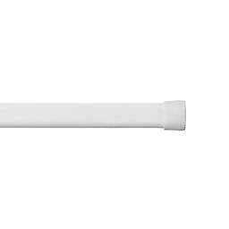 Adjustable 48 to 84-Inch Oval Spring Tension Curtain Rod in White
