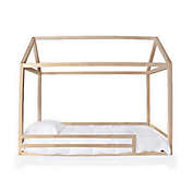 Nico &amp; Yeye Domo Twin Canopy Bed with Rails in Maple