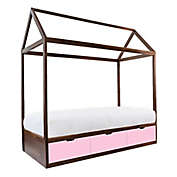Nico &amp; Yeye Domo Zen Twin Canopy Bed in Pink