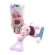 Nissi &amp; Jireh&reg; Pink Elephant 4-in-1 Teething Toy and Detachable Pacifier Holder