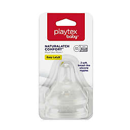 Playtex® 2-Pack NaturaLatch® Comfort Slow Flow Nipple in Clear