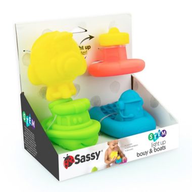 Sassy&reg; 4-Piece Boat and Buoy Bath Toy Set. View a larger version of this product image.