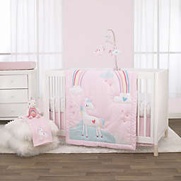 Little Love by NoJo® Rainbow & Unicorn Whimsy Baby Blanket in Pink