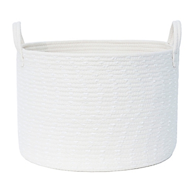 Taylor Madison Designs&reg; Stitched Yarn Rope Storage Bin in Natural. View a larger version of this product image.