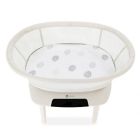 Alternate image 1 for 4moms&reg; mamaRoo sleep&trade; 100% Cotton Bassinet Sheet in White Crosshatch