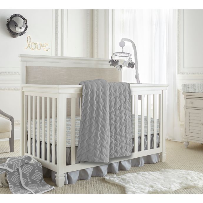 Levtex Baby Heritage 4 Piece Velvet Bedding Set In Grey Bed Bath