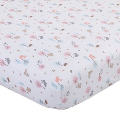 woodland fitted crib sheet