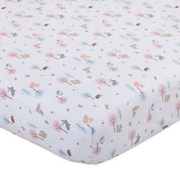 Carter's Woodland Girl Fitted Crib Sheet in Pink