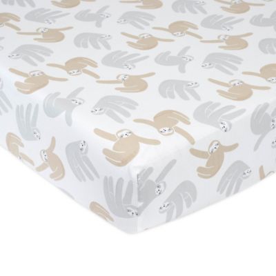 sloth crib sheet