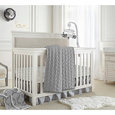 Levtex Baby&reg; Heritage Velvet Quilt in Grey. View a larger version of this product image.