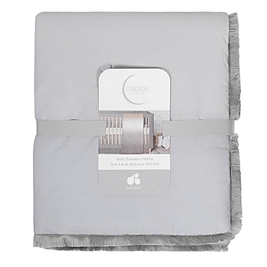 just born&reg; Dream Ombre Quilt in Grey. View a larger version of this product image.