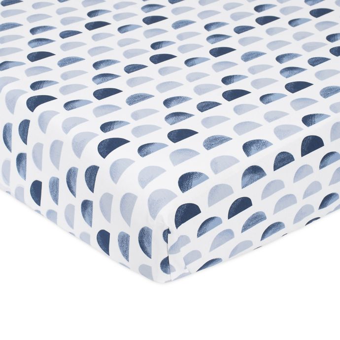 Just Born Dream Ombre Moon Fitted Crib Sheet In Blue Buybuy Baby