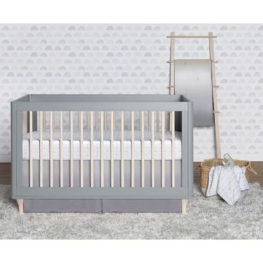 just born&reg; Dream Ombre Crib Bedding Set in Grey. View a larger version of this product image.