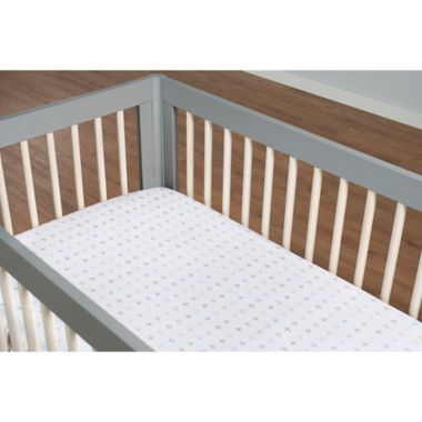 just born&reg; Dream Ombre Crib Bedding Set in Grey. View a larger version of this product image.