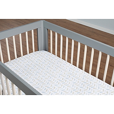 just born&reg; Dream Ombre Crib Bedding Set in Grey. View a larger version of this product image.