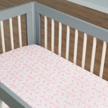 just born&reg; Dream Ombre Crib Bedding Set in Pink. View a larger version of this product image.