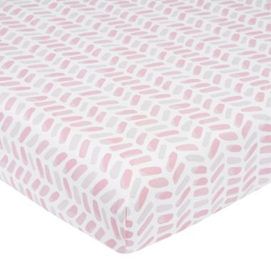 just born&reg; Dream Ombre Crib Bedding Set in Pink. View a larger version of this product image.