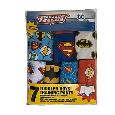 Warner Bros&reg; Size 2T Justice League 7-Pack Training Pants. View a larger version of this product image.