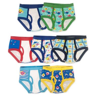 Pink Fong Size 4T 7-Pack Baby Shark Toddler Briefs. View a larger version of this product image.