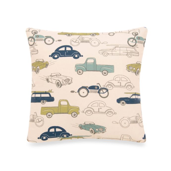 Glenna Jean Uptown Traffic Square Cars Pillow Bed Bath Beyond