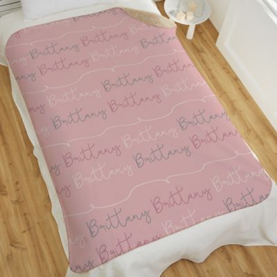 ADD Your Childs Name! Personalized Baby GIRLS Blanket 30"x36" 