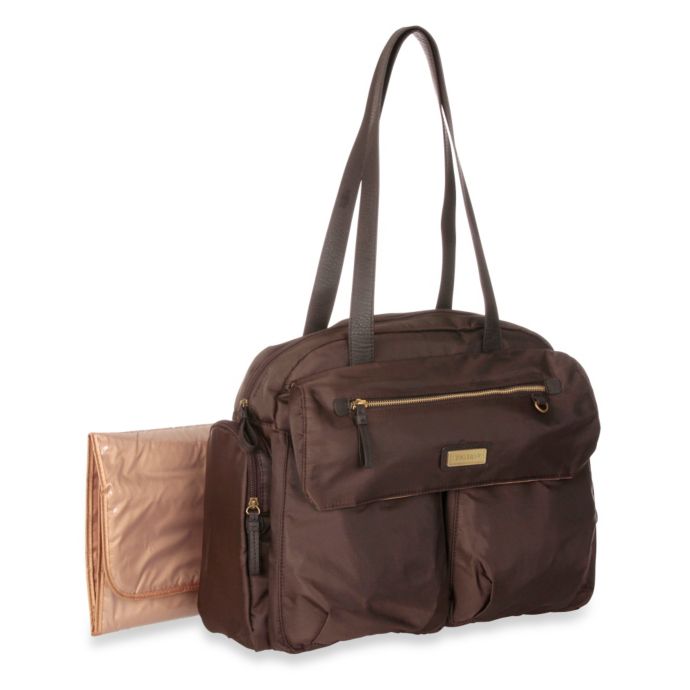 Carter's® Slinky Nylon Fashion Duffle Diaper Bag in Pebble buybuy BABY