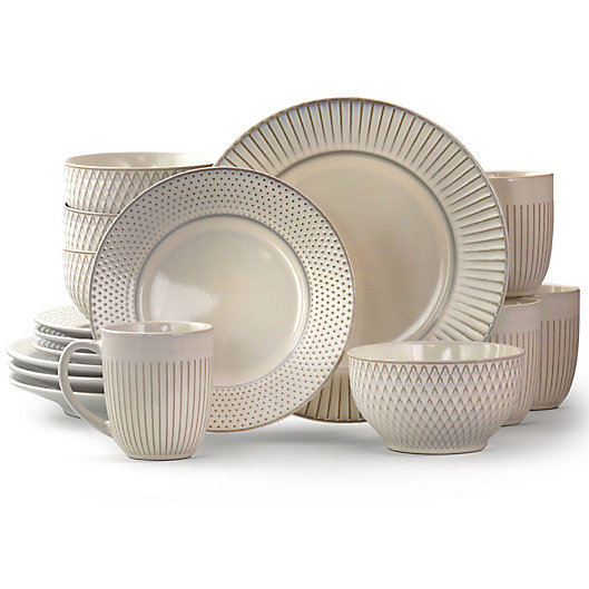 Alternate image 1 for Elama Market Finds 16-Piece Dinnerware Set in White
