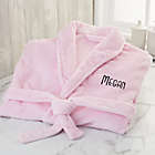 Alternate image 0 for Classic Comfort Personalized Luxury Fleece Robe in Pink