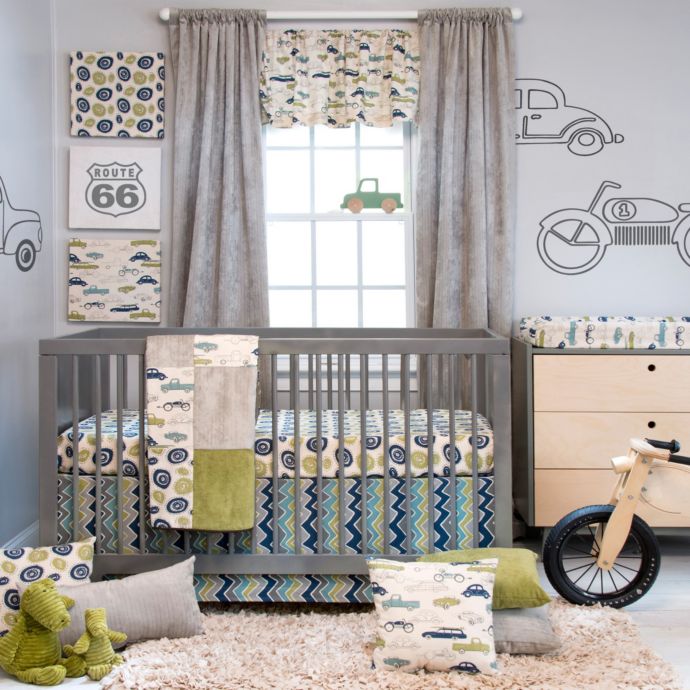 Glenna Jean Uptown Traffic 3 Piece Crib Bedding Set Bed Bath