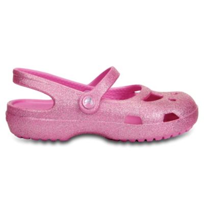 pink mary jane crocs