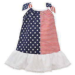 Bonnie Baby American Flag Dress in Red/White/Blue