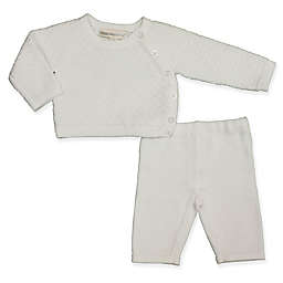 Clasix Beginnings™ by Miniclasix® Preemie 2-Piece Knit Top and Sweater Set in White