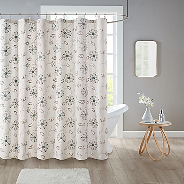 Isabel Shower Curtain Collection in Ivory. View a larger version of this product image.