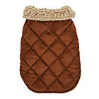 Alternate image 3 for Bee &amp; Willow&trade; Faux Suede and Sherpa Lined Extra Small Dog Coat in Brown