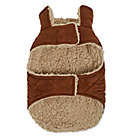 Alternate image 4 for Bee &amp; Willow&trade; Faux Suede and Sherpa Lined Extra Small Dog Coat in Brown