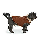 Alternate image 5 for Bee &amp; Willow&trade; Faux Suede and Sherpa Lined Extra Small Dog Coat in Brown