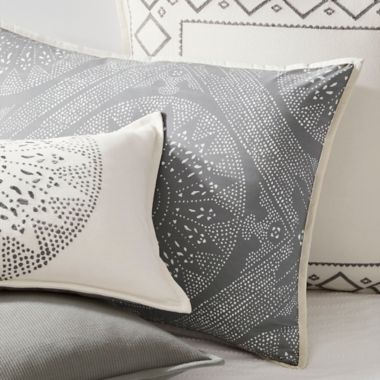 Lauren Ralph Lauren™ Luke Oblong Throw Pillow in Cream/Grey | Bed Bath &  Beyond