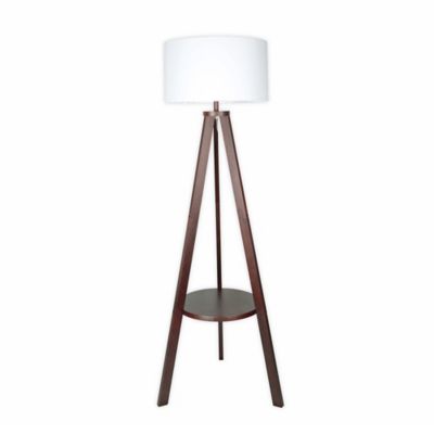 tripod floor lamp with shelf