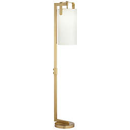 Pacific Coast Lighting® Downbridge Floor Lamp in Gold with Polyester Shade