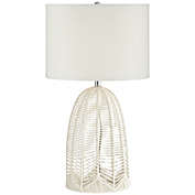 Pacific Coast&reg; Lighting Rope Cage Table Lamp in White