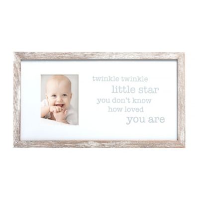Pearhead&reg; &quot;Twinkle, Twinkle&quot; Picture Frame in White