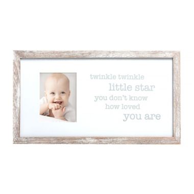 Pearhead&reg; "Twinkle, Twinkle" Picture Frame in White. View a larger version of this product image.