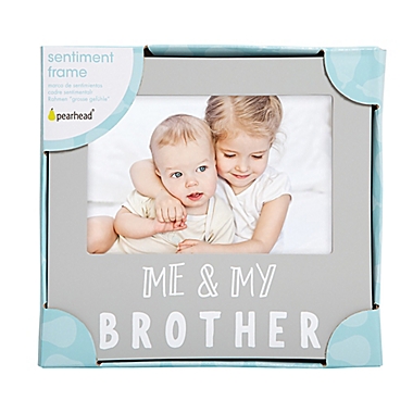Pearhead&reg; &quot;Brother&quot; Picture Frame in Grey. View a larger version of this product image.