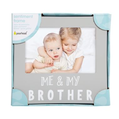 Pearhead&reg; "Brother" Picture Frame in Grey. View a larger version of this product image.