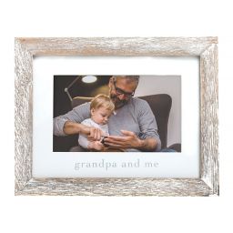 Pearhead® "Grandpa" Picture Frame in White