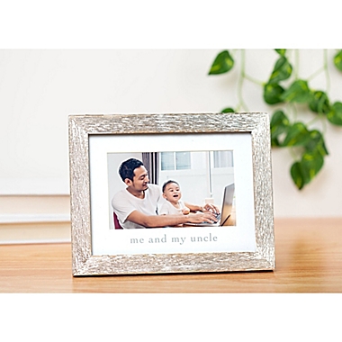 Pearhead&reg; &quot;Me &amp; My Uncle&quot; Picture Frame in White. View a larger version of this product image.